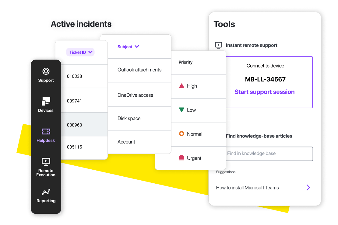 Text
 Support agents need better ticket management tools that do more.