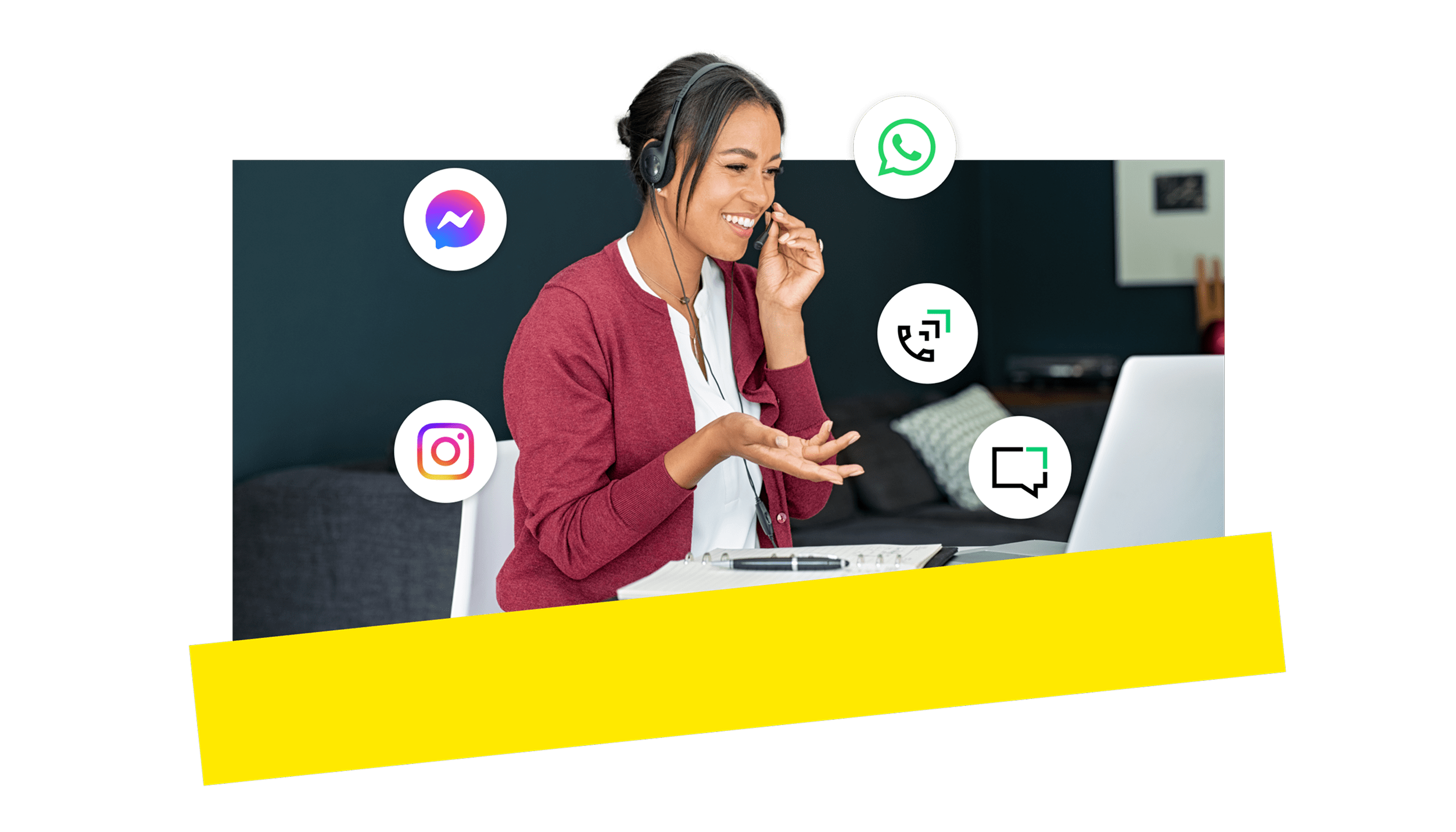Small business owner using GoTo Connect CX platform tools with ease.
