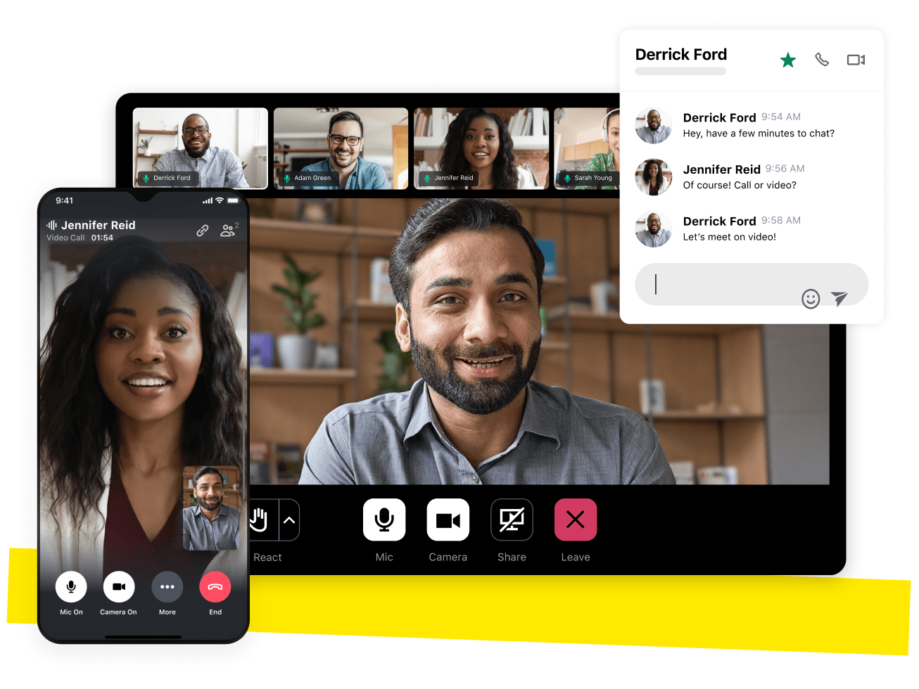 Phone, meetings, and messaging on any device GoTo Connect makes it easy for your team to collaborate from anywhere. Make calls, host meetings, or send messages and texts from any device. You can even join from your browser – no downloads needed.