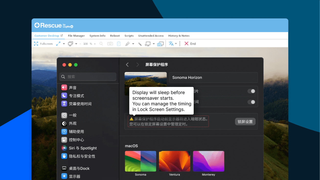 Scherm met geselecteerde tekst die in real time wordt vertaald op het scherm van een eindgebruiker.