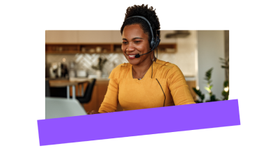 Un representante de atención al cliente utiliza la tecnología de supervisión y gestión remotas de GoTo Resolve para proporcionar asistencia remota a un usuario final